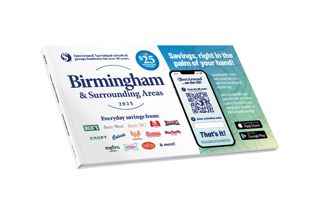 2025 Birmingham & Surrounding Areas SaveAround® Coupon Book