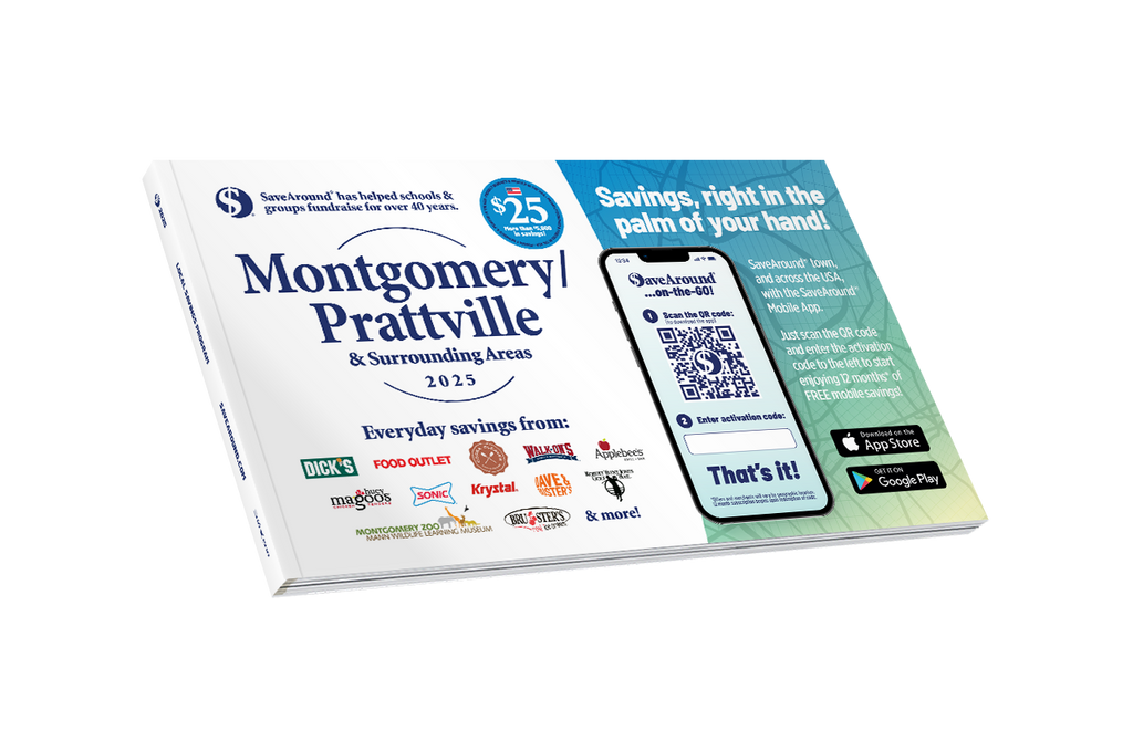 2025 Montgomery / Prattville & Surrounding Areas SaveAround® Coupon Book