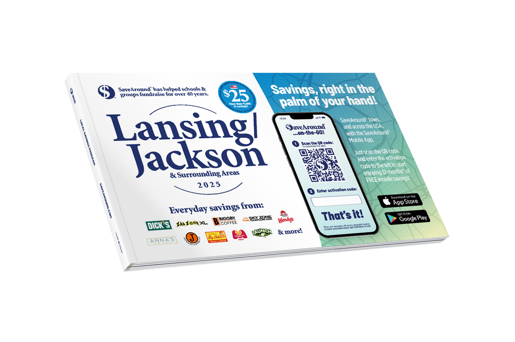 2025 Lansing/Jackson & Surrounding Areas SaveAround® Coupon Book