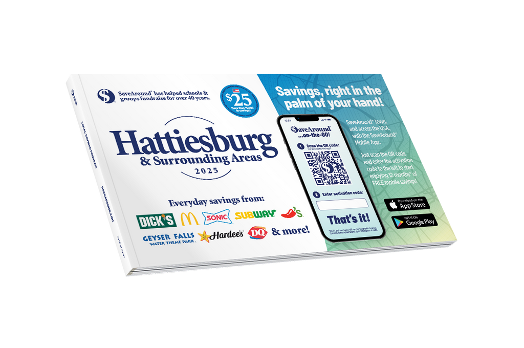 2025 Hattiesburg & Surrounding Areas SaveAround® Coupon Book