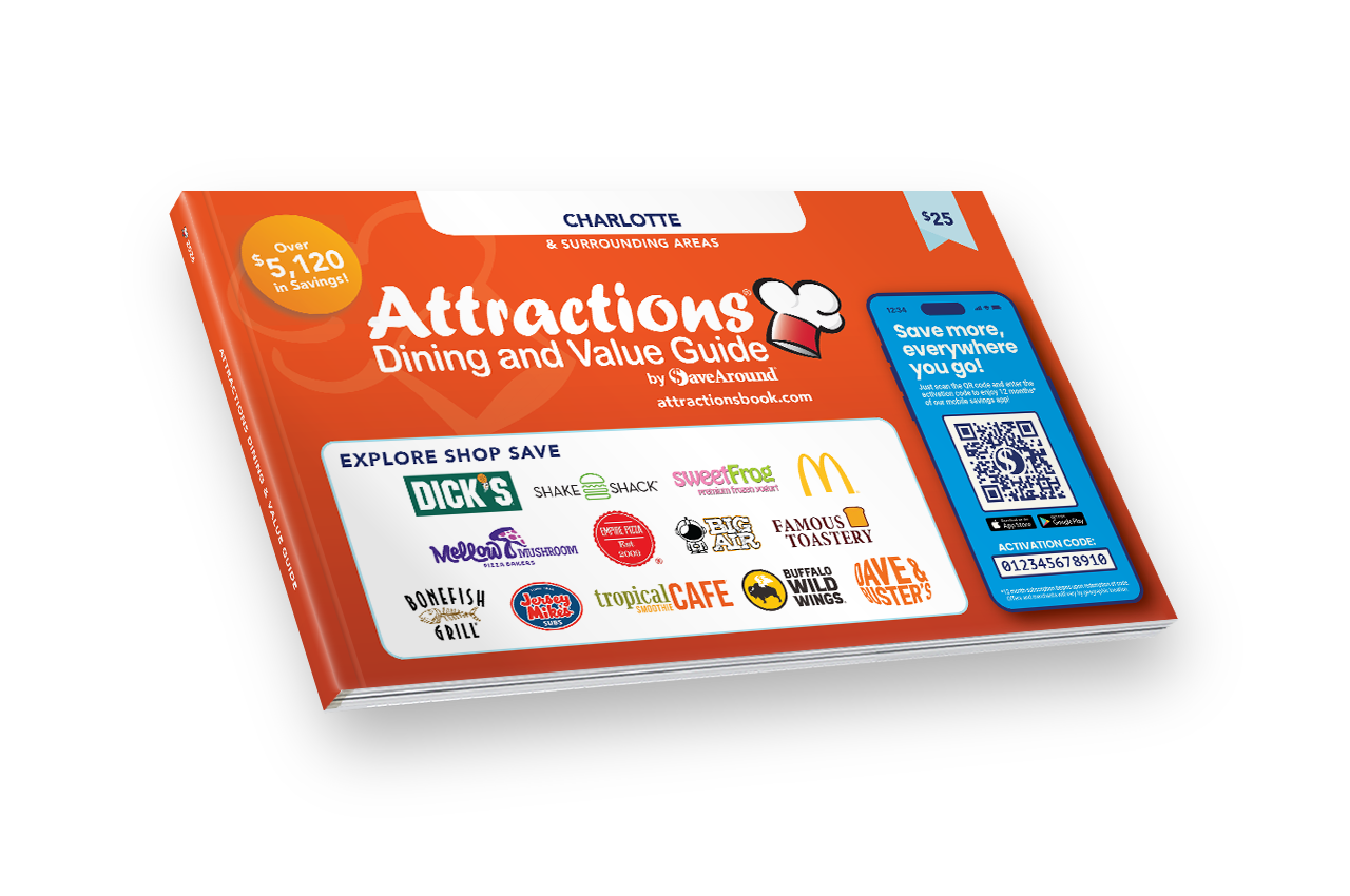 2026 Greater Charlotte & Surrounding Attractions Coupon Book