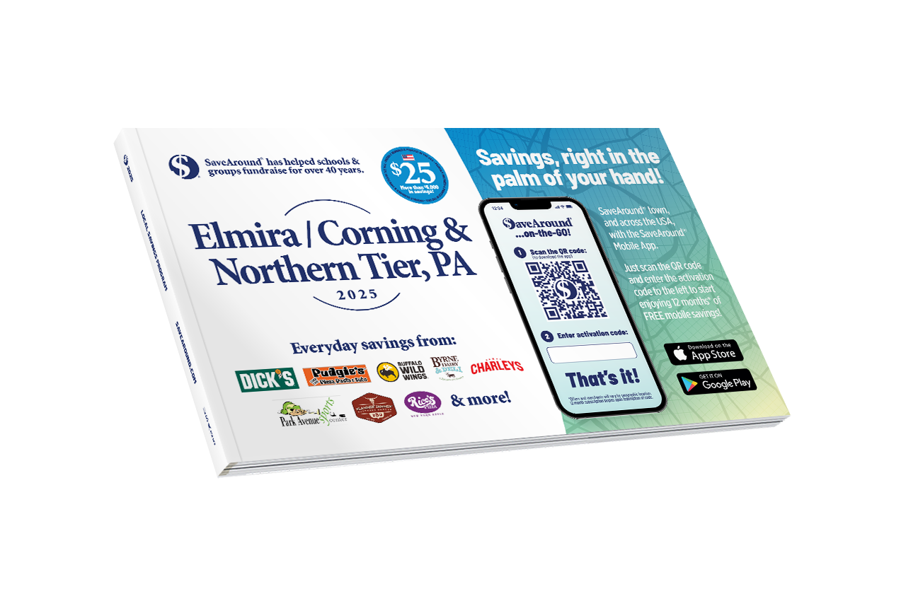 2025 Elmira / Corning & Northern Tier, PA SaveAround® Coupon Book