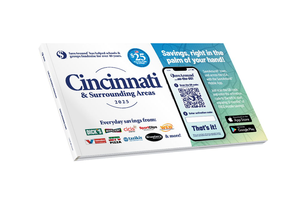 2025 Cincinnati & Surrounding Areas SaveAround® Coupon Book