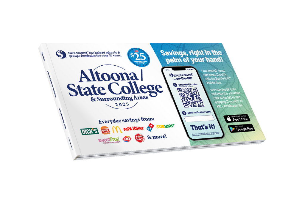 2025 Altoona / State College & Surrounding Areas SaveAround® Coupon Book