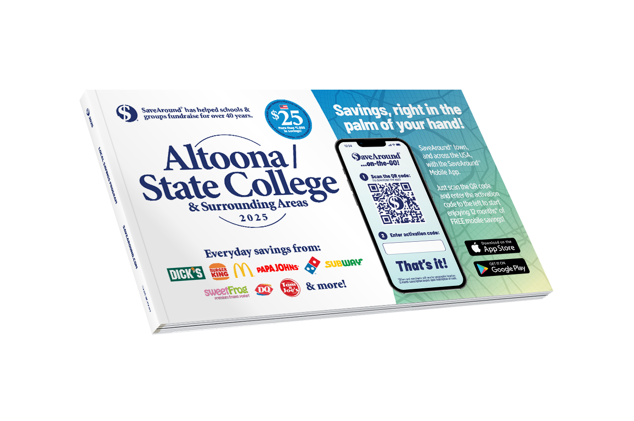 2025 Altoona / State College & Surrounding Areas SaveAround® Coupon Book